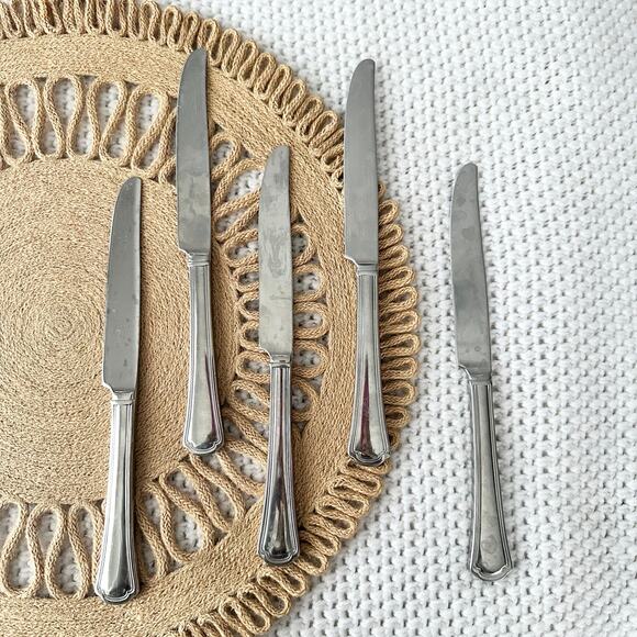 Reed & Barton Arlington Newton 18/10 Stainless Set of 5 Dinner Knives Flatware - Picture 1 of 4